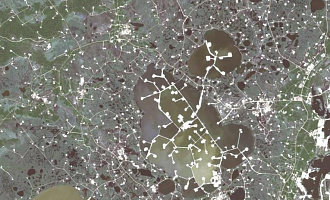 Космический снимок со спутника Landsat