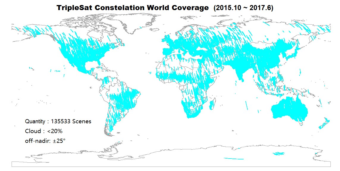 TripleSat Constellation Coverage