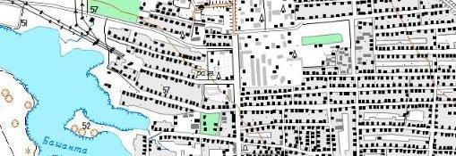 Updating of cartographic material M 1: 25000 for the field