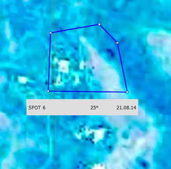 Delivery of satellite imagery for customer’s design and survey works