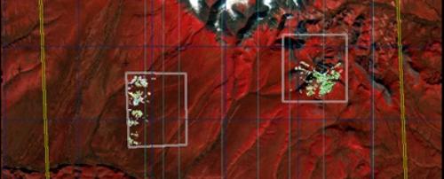 Creation of a map of mineralized zones
