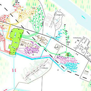 Creation of situational space maps of underground gas storages