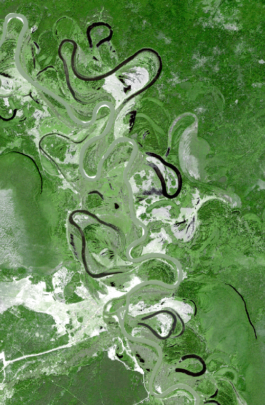 Снимок со спутника Sentinel-2B, город Мариинск