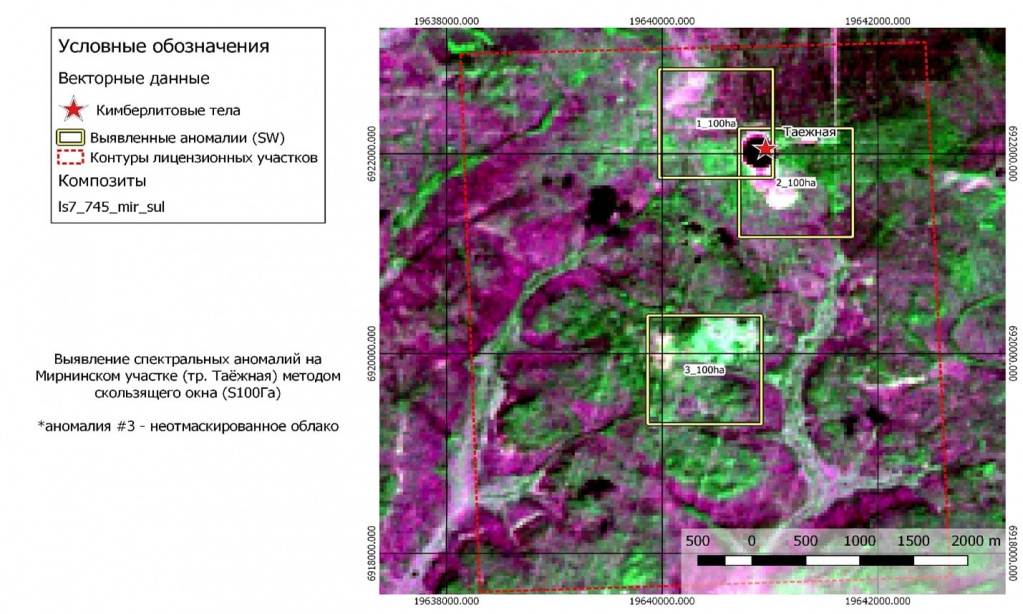 Identifying kimberlite bodies in licensed areas