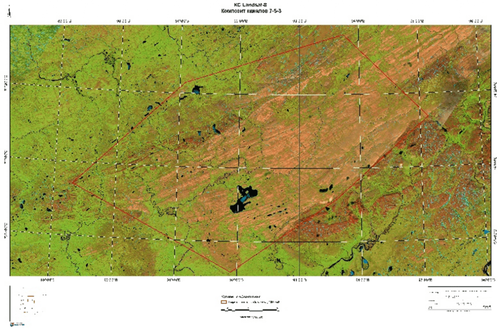 Рисунок 1. Исходный снимок Landsat-8