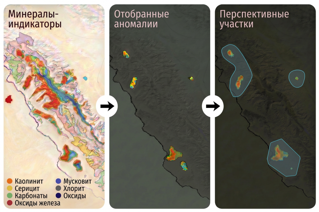 Прогнозная карта золоторудных месторождений