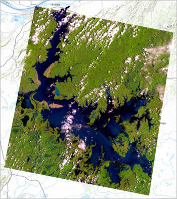Рис.3 Космический снимок Landsat за 1984 год