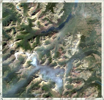 Рис.3 Космический снимок Landsat-8, 2015 г.