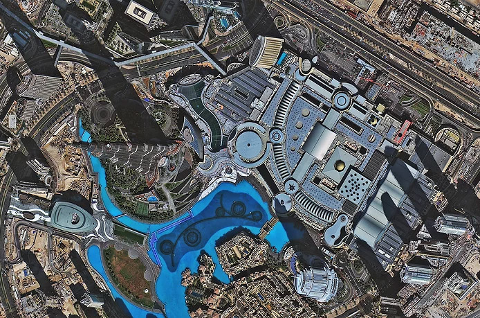 Burj Khalifa Skyscraper, Dubai, UAE, SuperView-1 Satellite Imaging, Spatial Resolution 0.5 m, 2018.02.06