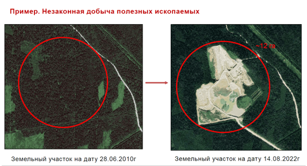 Пример. Незаконная добыча полезных ископаемых