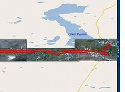 Creating orthophotomaps on the territory of the pipeline route
