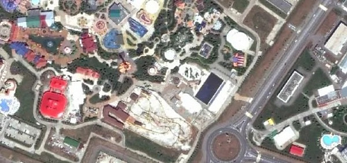 Example of an orthophoto of the city of Sochi at a scale of 1:4000
