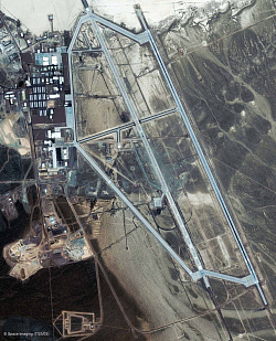Загадочная военная база США «Зона 51» из космоса