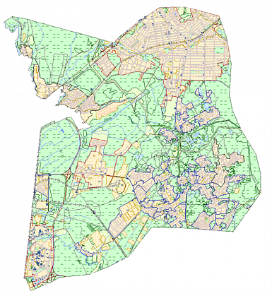 Regional digital vector 2D model