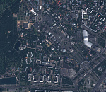 г. Москва, ВДНХ, космоснимок со спутника KazEOSat-1 © АО Казакстан Гарыш Сапары, дата съемки 15.09.2014 г.