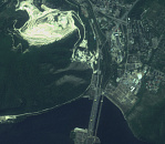 Тольяттинская ГЭС, Самарская область, 26.07.2018 г., Аист-2Д © АО «РКЦ «Прогресс»