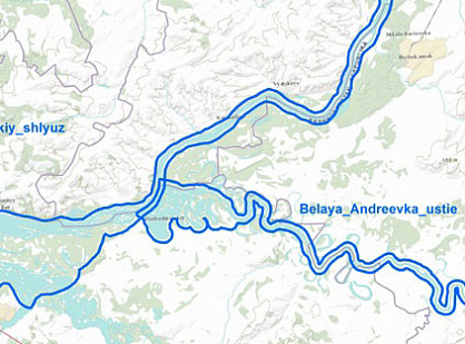 Orthophotomaps for navigating rivers of the European part of Russia