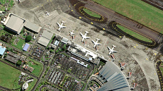 Международный аэропорт острова Маврикий, снимок со спутника WorldView-2, 16 июля 2020 года