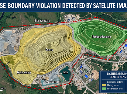 Earth observation data for organisations holding subsoil use licences: control, monitoring and protection of assets from space