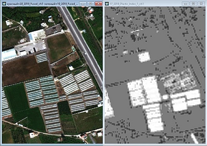 Выявление полимерных объектов по космическим снимкам WorldView-3 в коротковолновом инфракрасном диапазоне