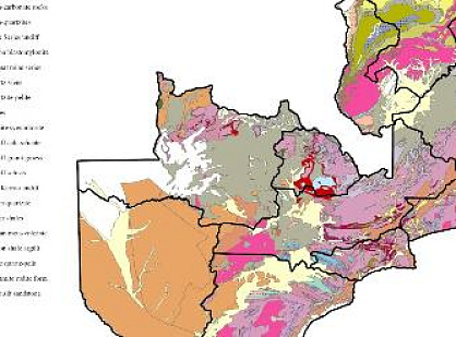 Search and exploration of mineral deposits in Africa
