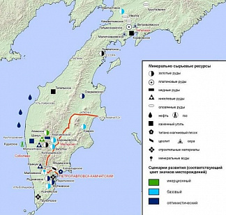 Gold deposits on Kamchatka