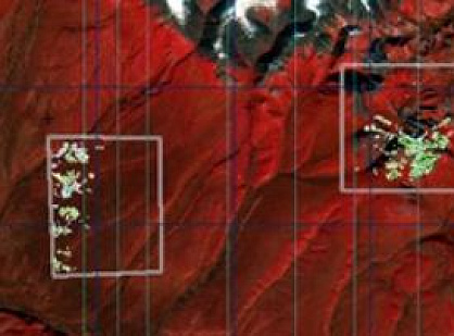 Creation of a map of mineralized zones