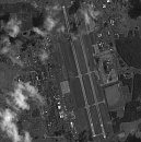 Аэропорт Шереметьево, Москва, снимок со спутника OrbView-3 © DigitalGlobe, дата съемки 04.07.09 г.