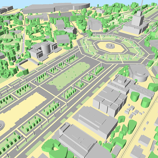 Создание цифровой городской модели (3D) для крупных городов