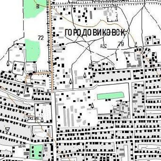 Обновление картографического материала М 1:25000 на месторождение