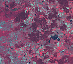 Московская область, разрешение 15 м, снимок с КА Terra ASTER © NASA