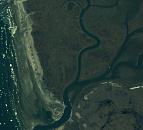 Ямало-Ненецкий ОА, 2014 г. снимок со спутника Ikonos © DigitalGlobe