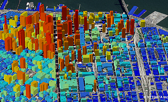 3D-модель района Сома, в Сан-Франциско, США