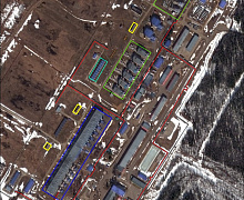 Example of interpretation of trunk pipelines infrastructure using 0.5 m/pix satellite image