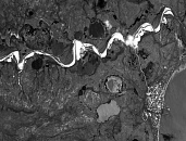 Обская губа, Тазовский залив, разрешение 5 м, снимок со спутника SPOT-5 © CNES
