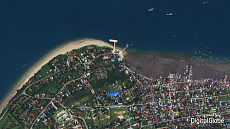 Kyaukpyu, Myanmar, October 2014. WorldVies-2 satellite ©DigitalGlobe