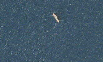 Китайское судно в северокорейских водах, снимок SkySat, 22 сентября 2018 года