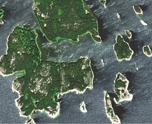Острова Финского залива из космоса