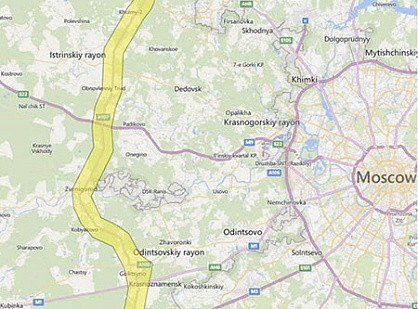 Supply of space imagery for the planning of civil engineering works of the Central Ring Automobile Road