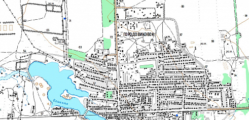 Fragment of the central heating complex in GIS Panorama scale 1:25 000