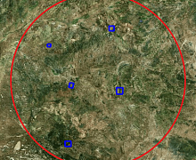 Figure 2. Prospective sites for more detailed analysis at stage 2