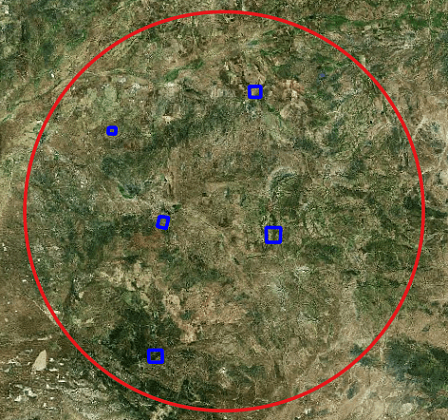 Figure 2. Prospective sites for more detailed analysis at stage 2