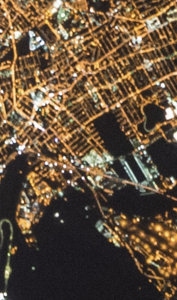 Night photography from space