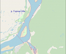 Пример схемы рыболовного участка для электронного макета географической карты