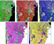 Sample of the Landsat image’s spectral channels synthesis