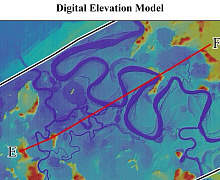 Example of a Digital Elevation Model created