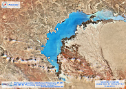 Balkhash lake, Kazakhstan, 13 May 2016. Meteor-M №2 satellite ©Nts OMZ