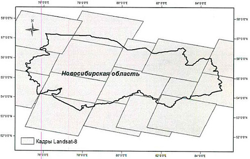 Границы территории интереса, Новосибирская область 177 756 кв.км.