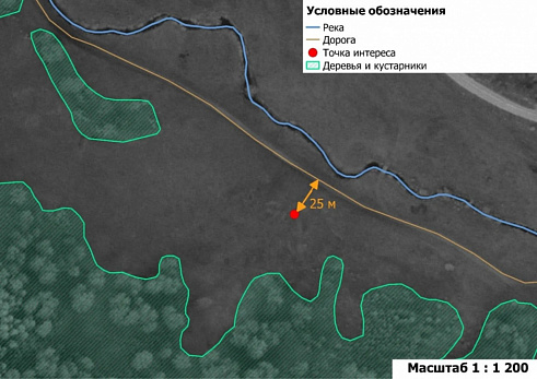 Картосхема на основе снимка с КА WorldView-1 от 07.08.2016г