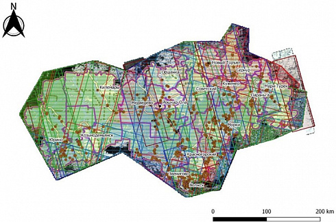 An example of one of the map layers